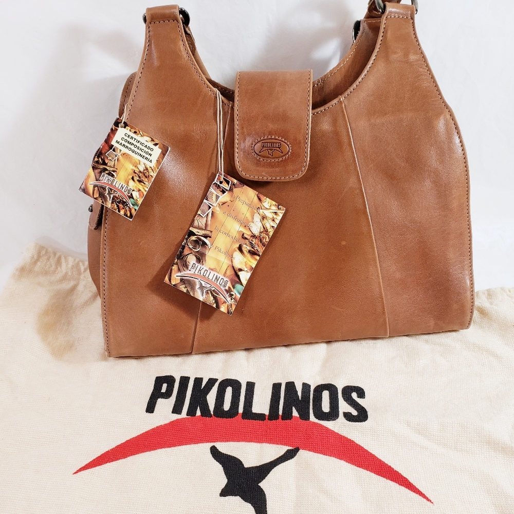 Pikolinos Leather Hobo Shoulder Bag